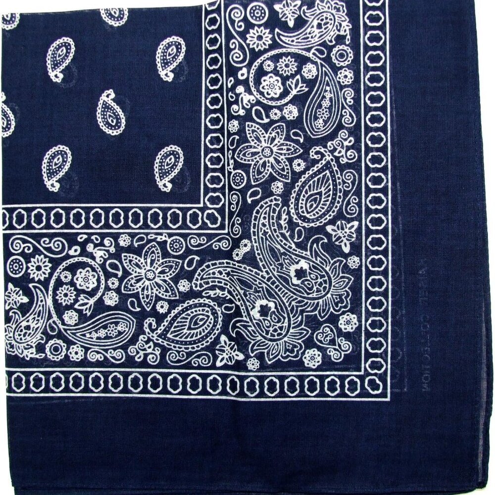 Novelty Bandanas Paisley Cotton Bandanas Single Pack